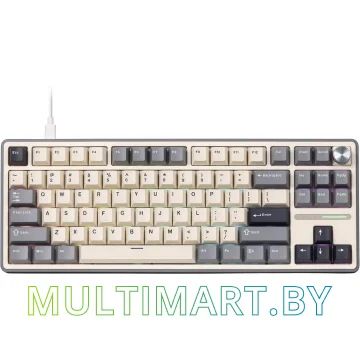 Клавиатура Royal Kludge R87 Pro RGB Half Grey (RK Cream)